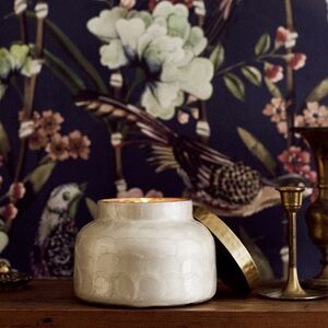 Medium Capri Blue Volcano Capiz Jar Candle